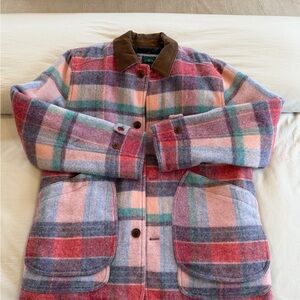 Men’s Wool Plaid Jcrew Jacket, Size Medium.
